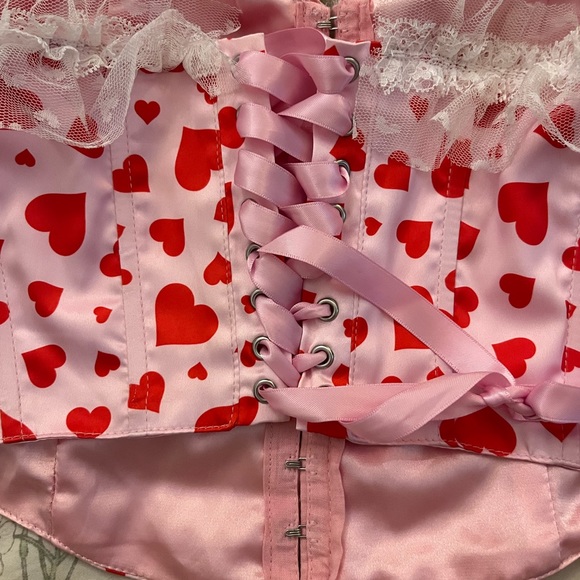 Sugar Thrillz heart print corset top - Picture 4 of 6